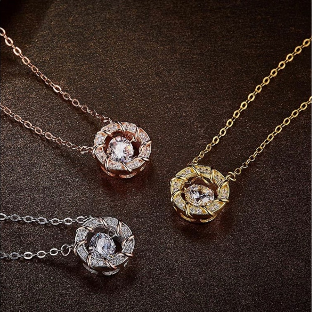 GRA Certified dancing diamond necklace gift that will make heads turn HUGE SALE - Picture 8 of 8